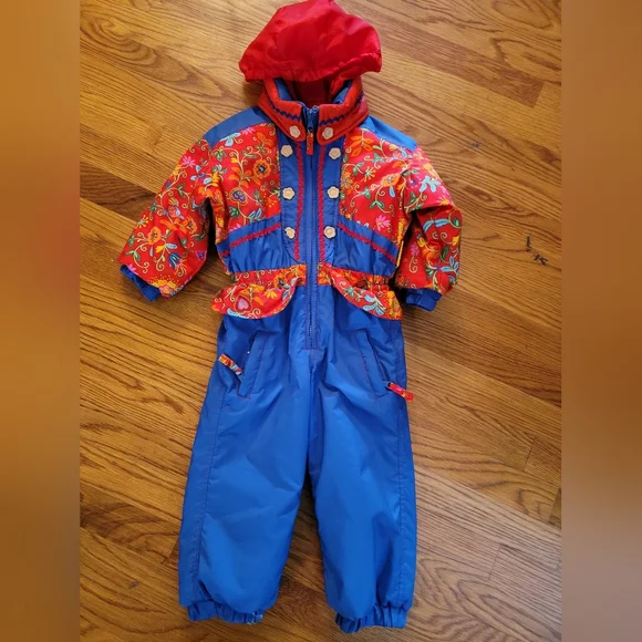 Vintage Obermeyer Sz 2 Girls Snowsuit - Picture 1 of 4